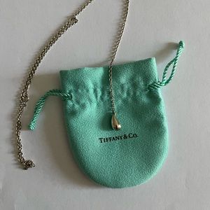Tiffany’s Sterling Silver Elsa Peretti Teardrop Necklace - Perfect Condition